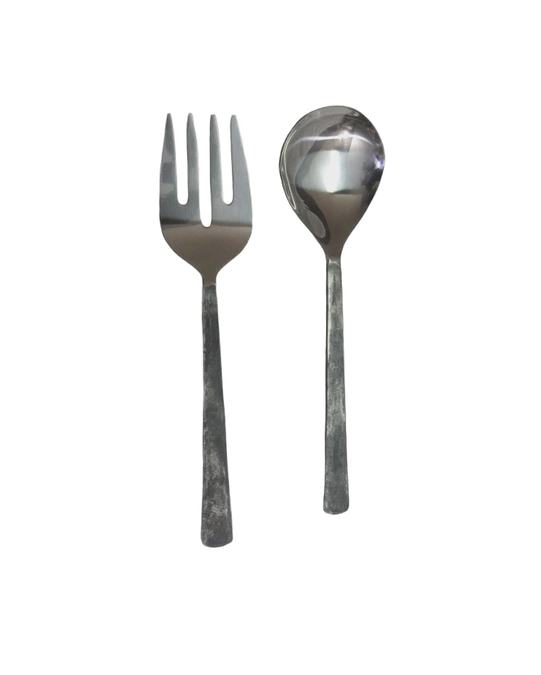 Old Forged Salad Servers Set of 2 | Blue Goose Imports