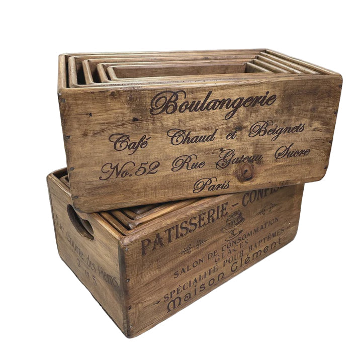Box with Hole Handles | Blue Goose Imports