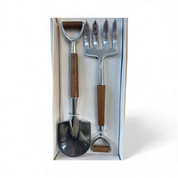 Garden Spade Salad Servers | Blue Goose