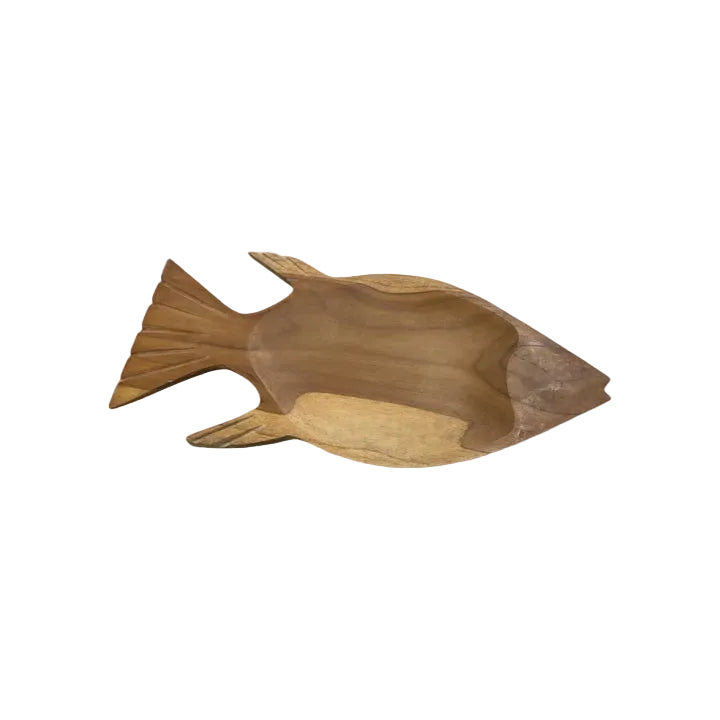 Teak Fish Plate | Blue Goose