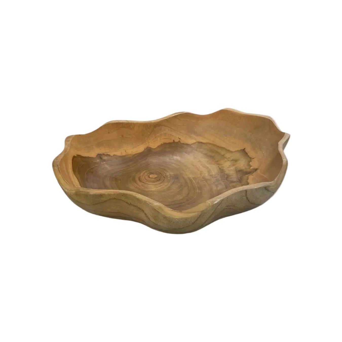 Natural Teak Bowl | Blue Goose Imports