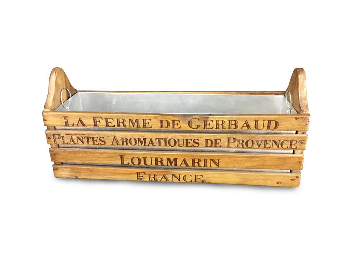 Zinc Lined Planter Box | Blue Goose Imports