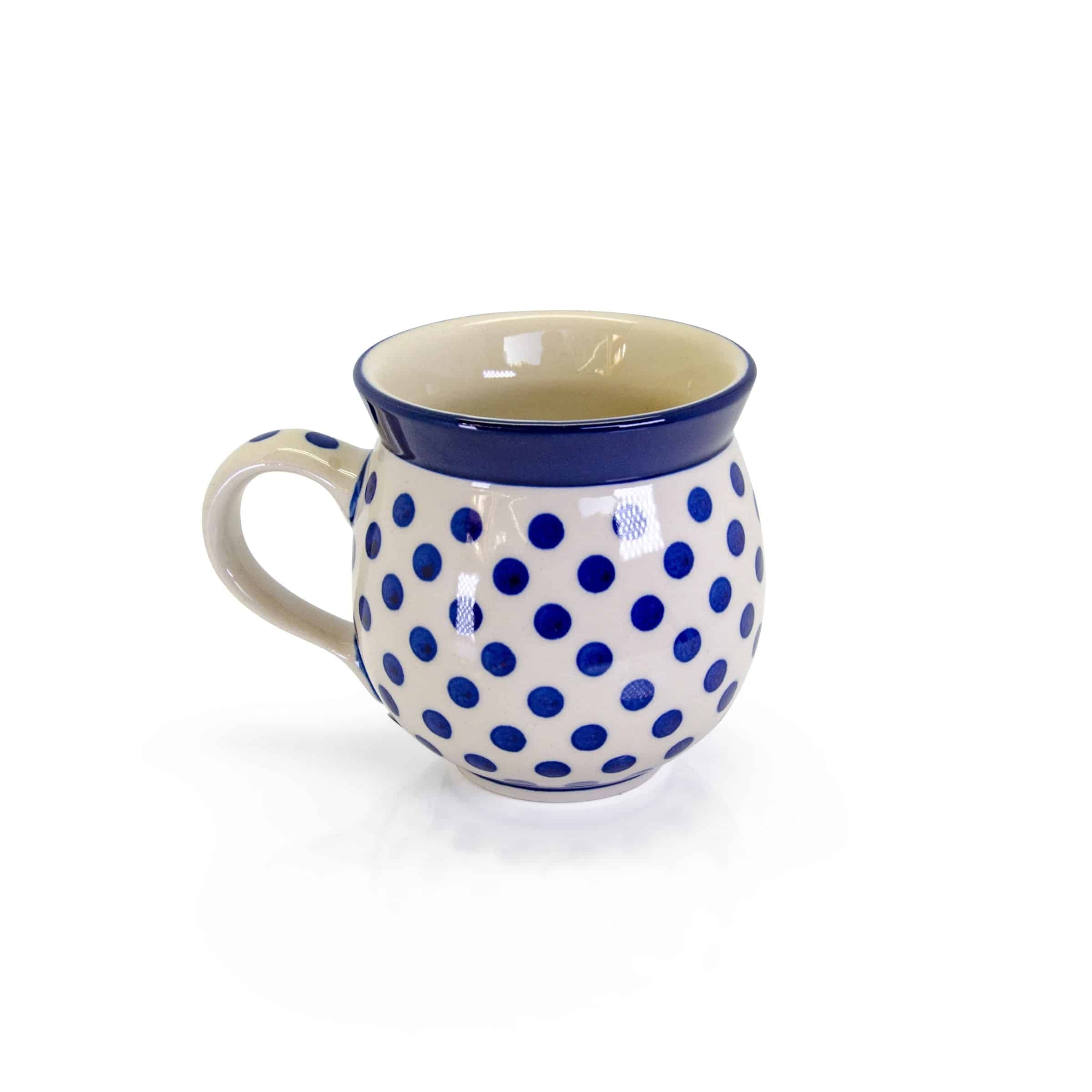 Mug - Large - Blue/White Spot | Polish Ceramics