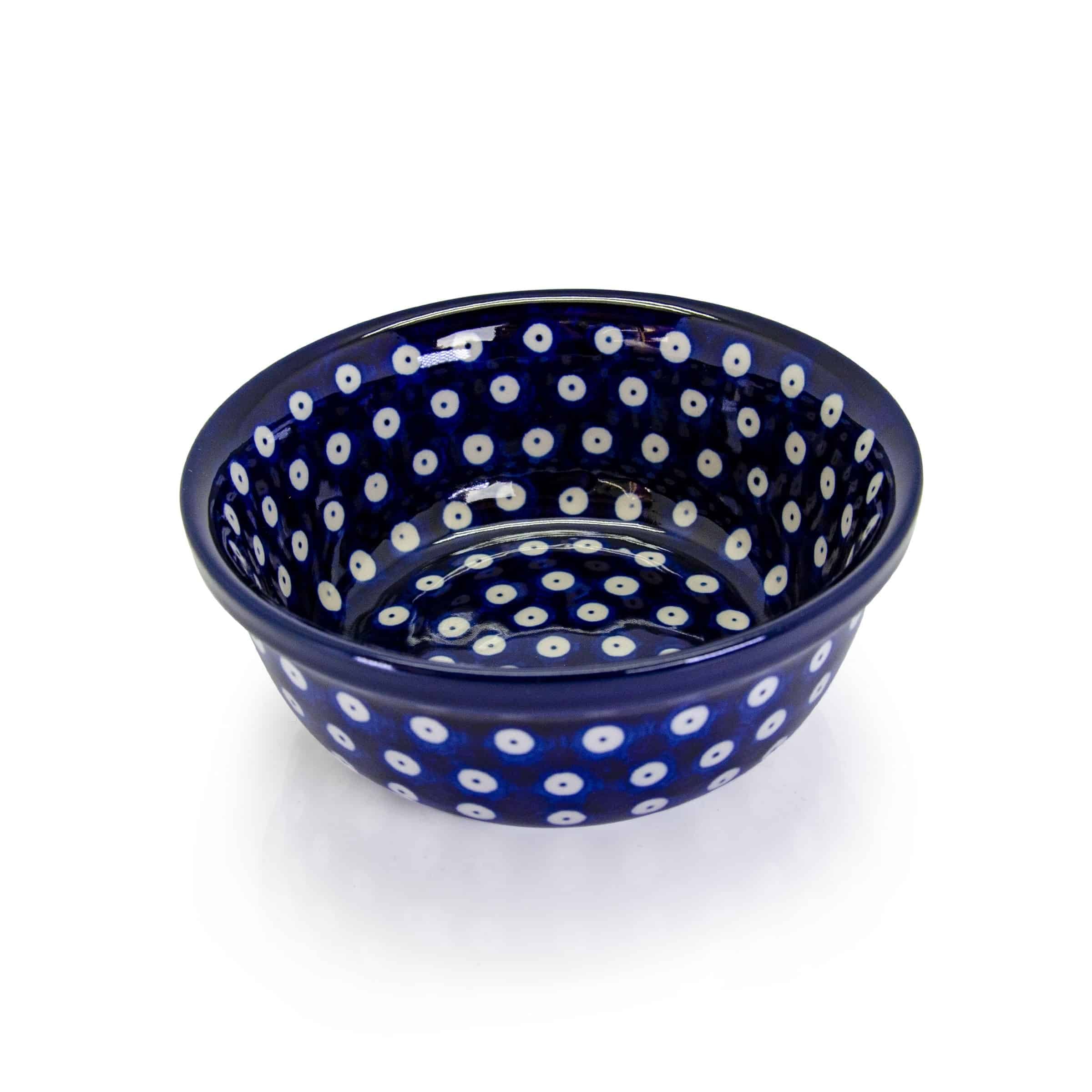 Small Bowl - Blue/White Spot | Polish Ceramics