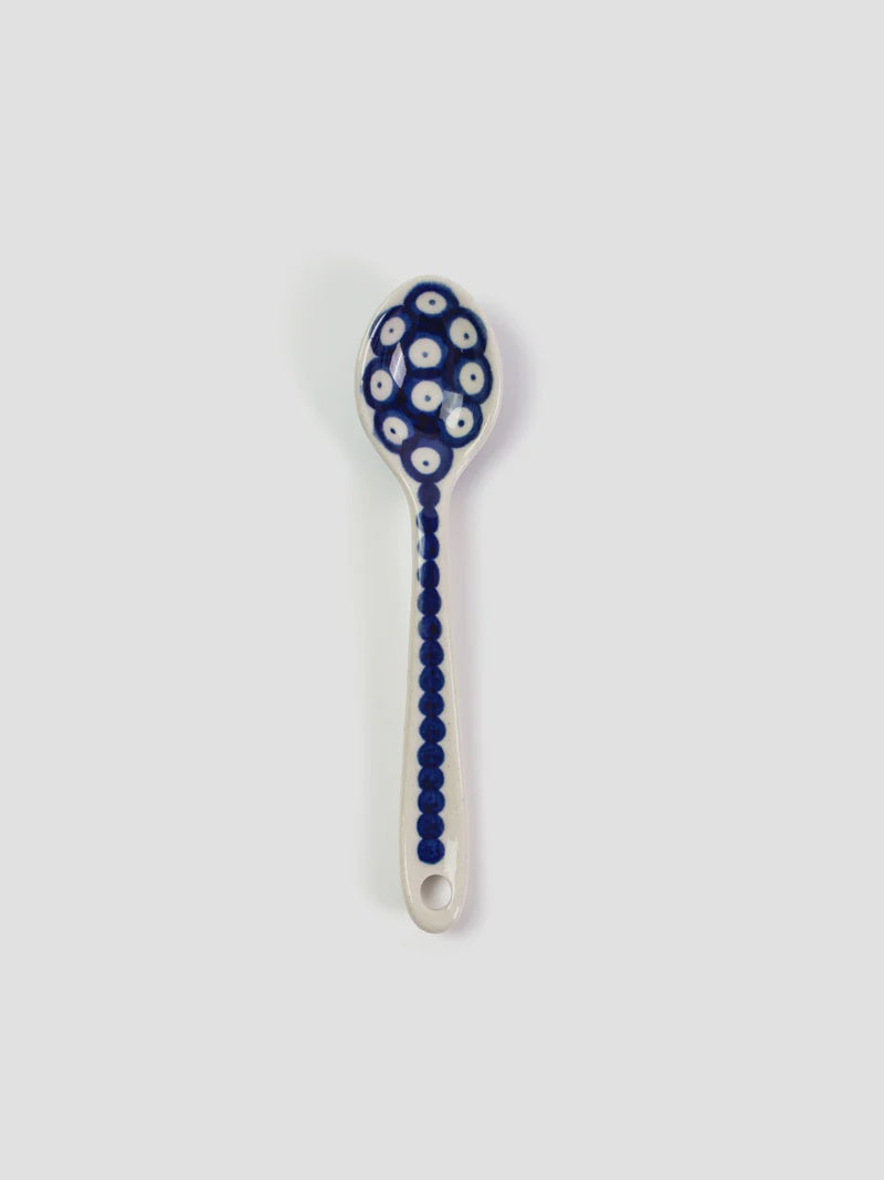 Teaspoon - Blue/White Spot | Polish Ceramics