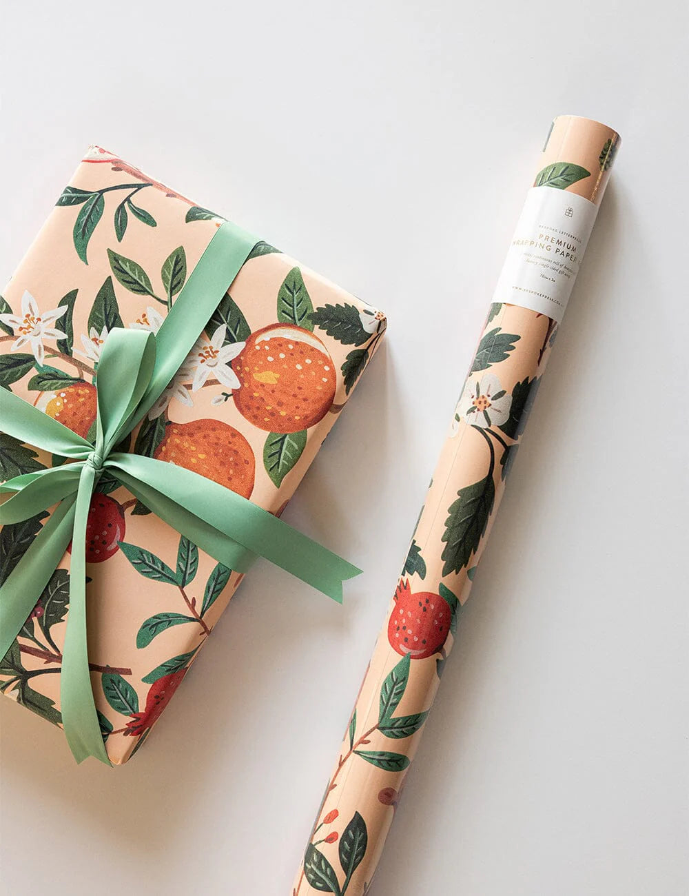 Gift Wrap Roll 3m - Pomegranate | Bespoke Letterpress