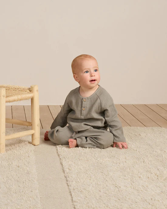 Zion Shirt - Basil | Quincy Mae