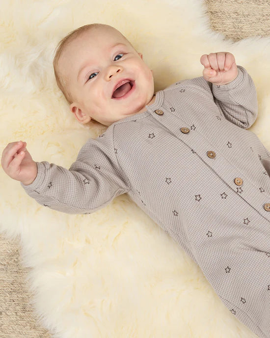 WAFFLE LONG SLEEVE JUMPSUIT || STARS | Quincy Mae