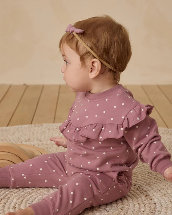 LITTLE KNOT HEADBAND || MULBERRY - Beige | Quincy Mae