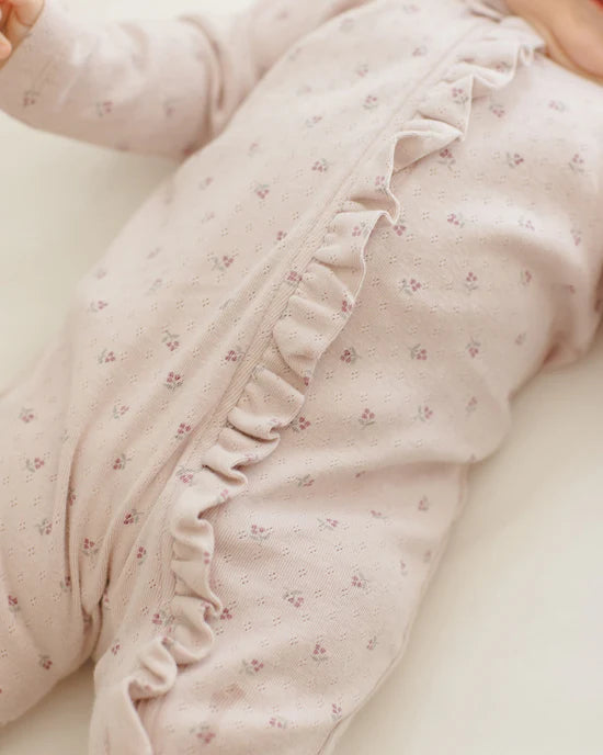 RUFFLE JUMPSUIT || LILAC DITSY | Quincy Mae