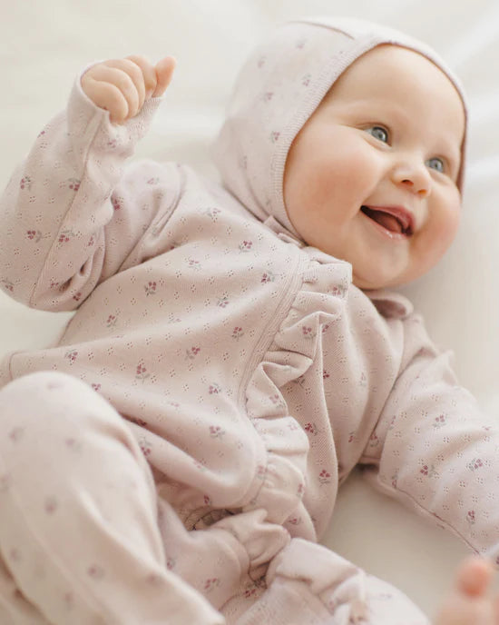 RUFFLE JUMPSUIT || LILAC DITSY | Quincy Mae