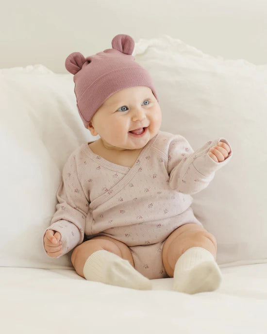 SIDE SNAP BODYSUIT || LILAC DITSY | Quincy Mae
