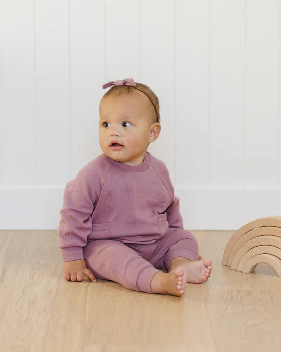 LITTLE KNOT HEADBAND || MULBERRY - Beige | Quincy Mae