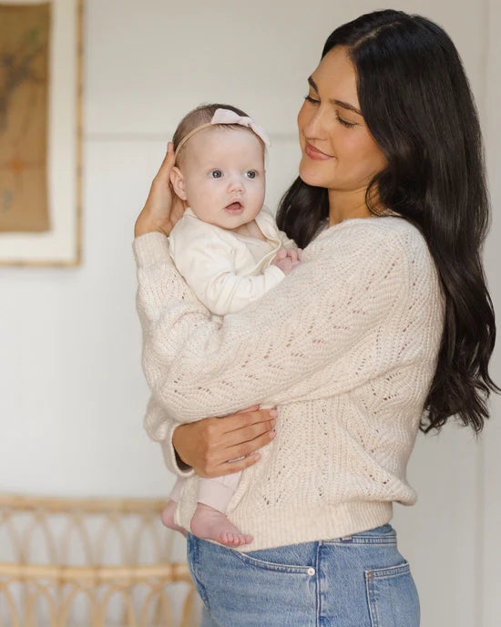 LITTLE KNOT HEADBAND || LILAC - Beige | Quincy Mae