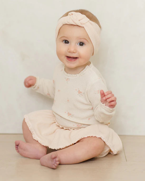 Waffle Long Sleeve Bodysuit || Vintage Rose | Quincy Mae