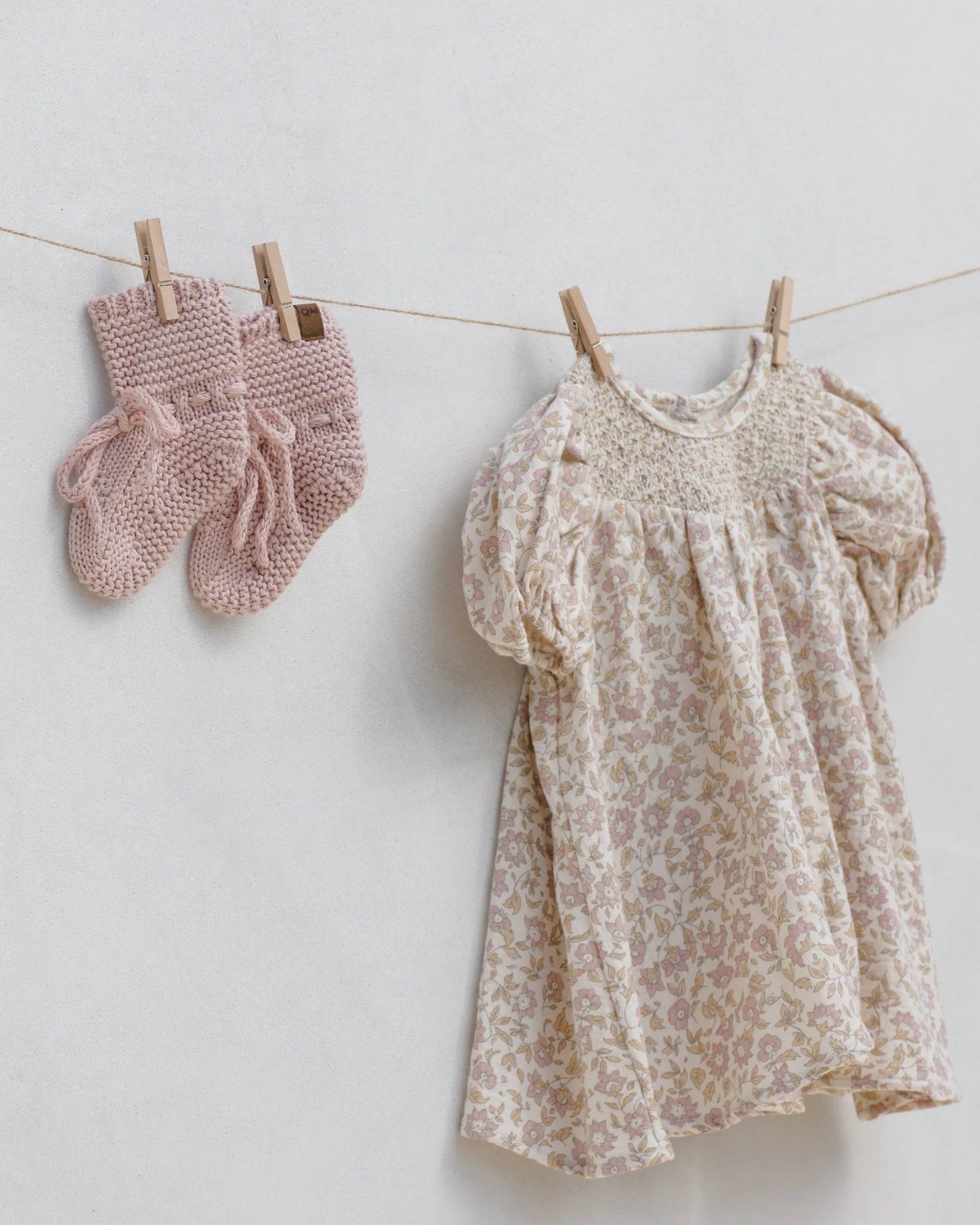 Carina Dress - Dahlia - Natural | Quincy Mae