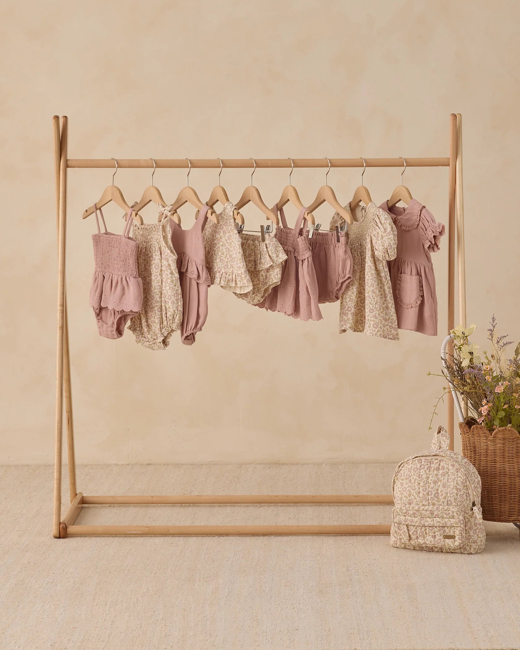 Carina Dress - Dahlia - Natural | Quincy Mae