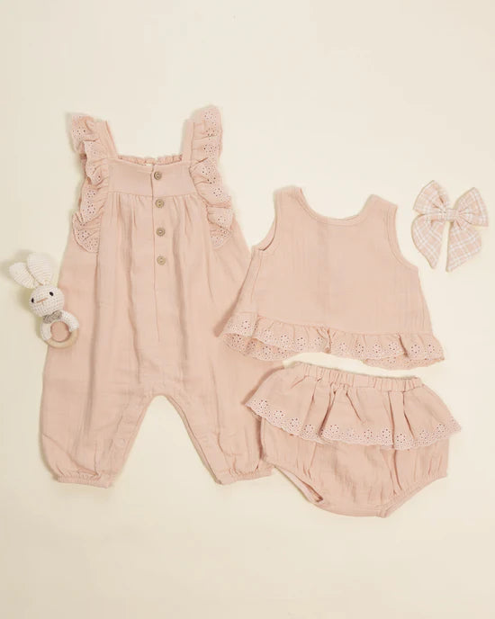 Bow - Pink Plaid - Pink | Quincy Mae