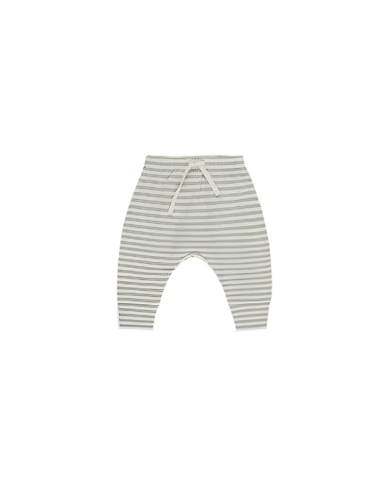 Drawstring Pant || Sage Stripe - SAGE | Quincy Mae