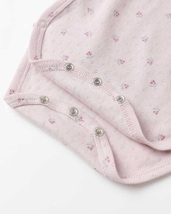 SIDE SNAP BODYSUIT || LILAC DITSY | Quincy Mae