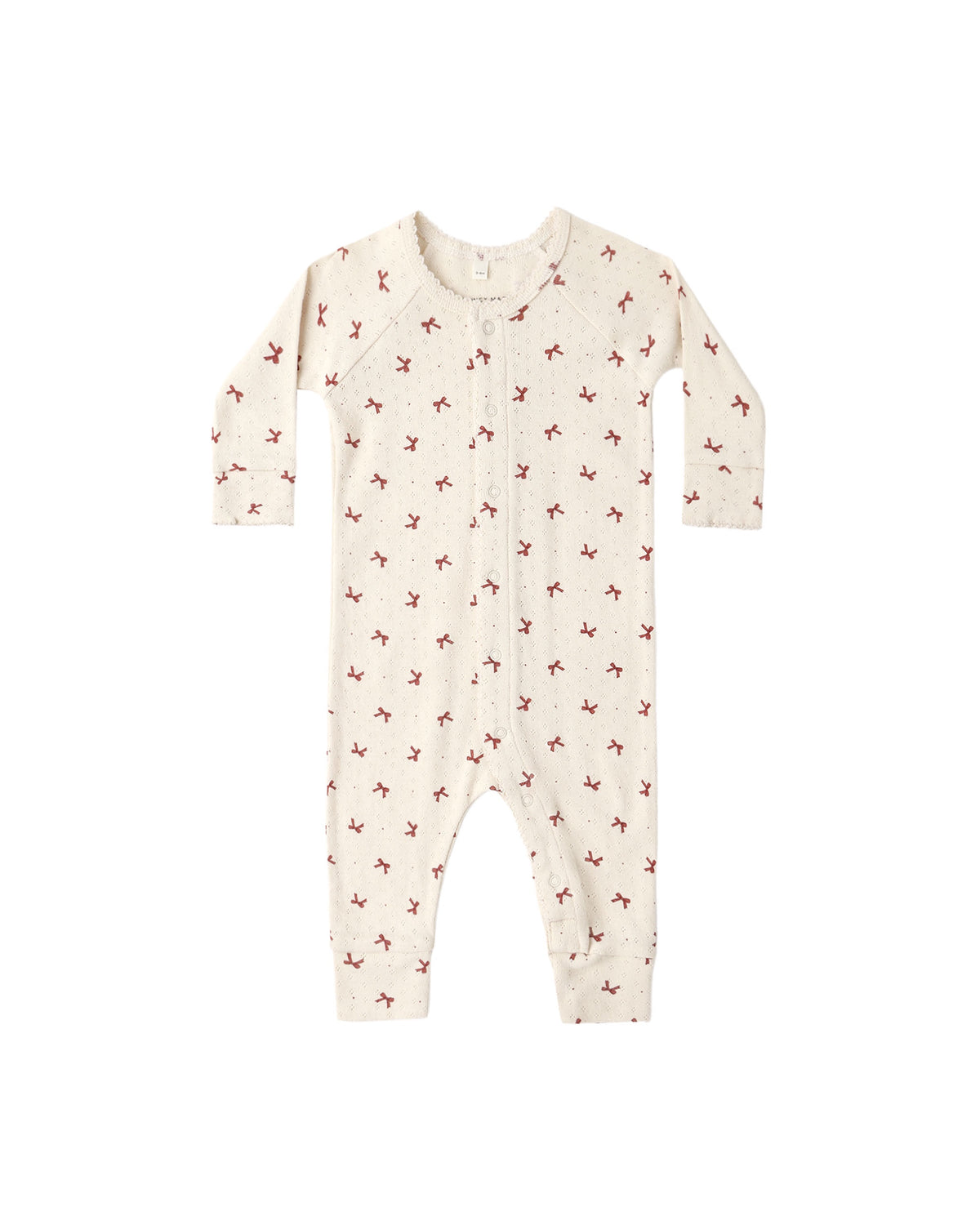 Long John Red Bows - Natural | Quincy Mae