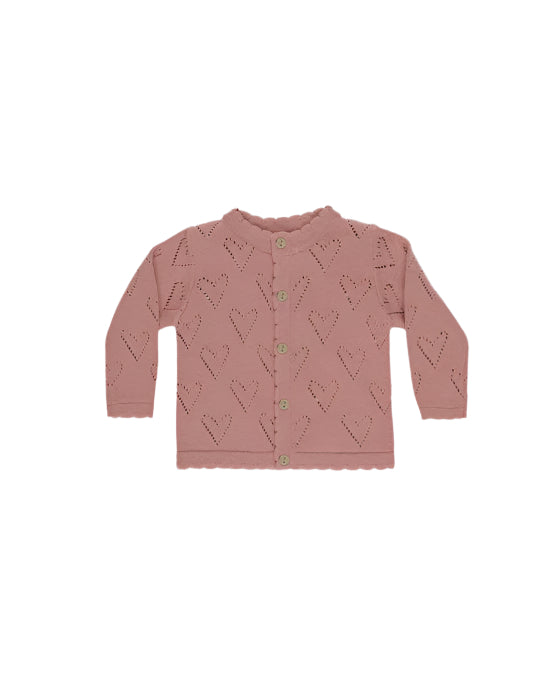 Knit Cardigan || Lipstick | Quincy Mae