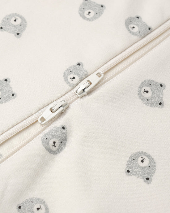 ZIP LONG SLEEVE SLEEPER || BEARS | Quincy Mae