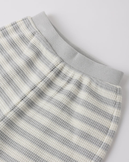 Waffle Sweater Set || Sky Stripe - Sky | Quincy Mae