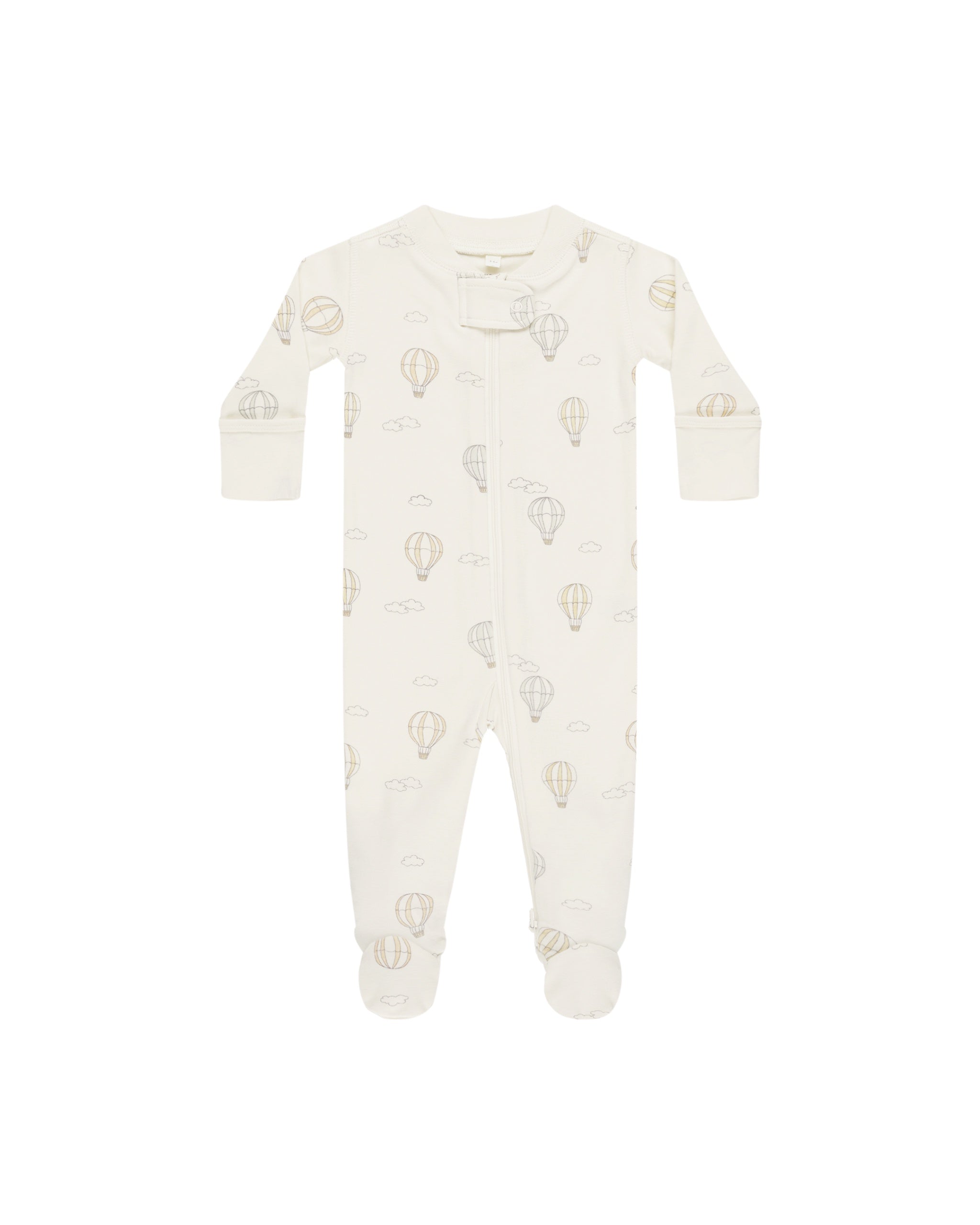 Zip Long Sleeve Sleeper Footie || Hot Air Balloons | Quincy Mae