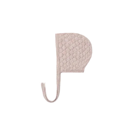 KNIT BONNET DUSTY ROSE SPECKLE | Quincy Mae