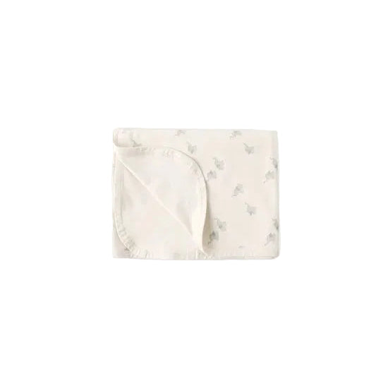 Bamboo Swaddle || Elephants - Natural | Quincy Mae