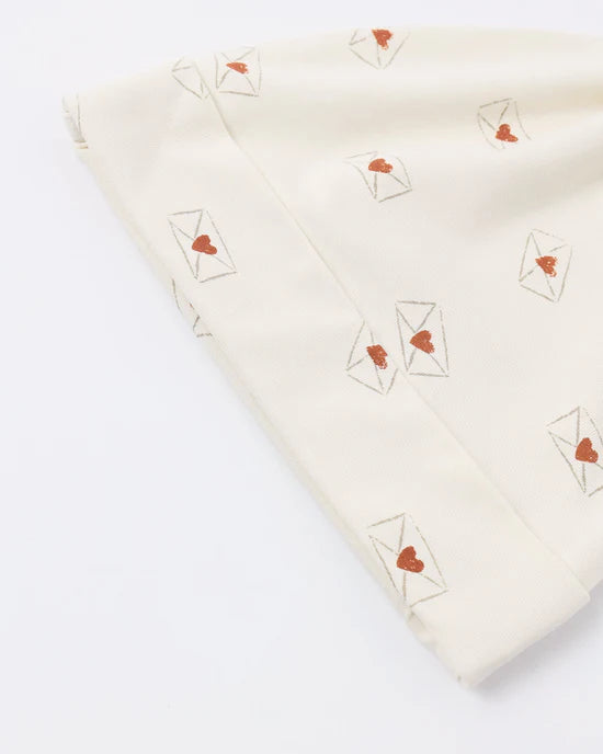 Bamboo Swaddle + Knotted Hat - Valentine | Quincy Mae
