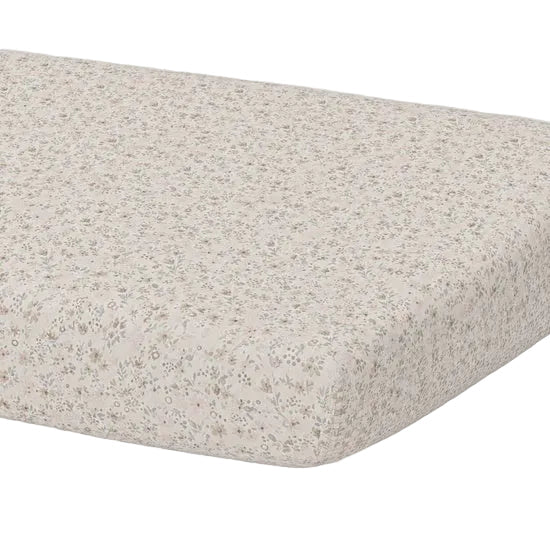 BAMBOO CRIB SHEET BLOOM - NATURAL | Quincy Mae