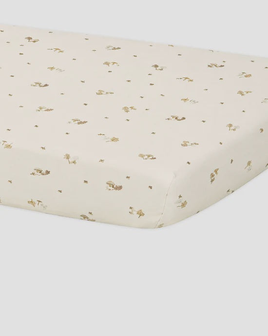 Bamboo Crib Sheet Woodland | Quincy Mae