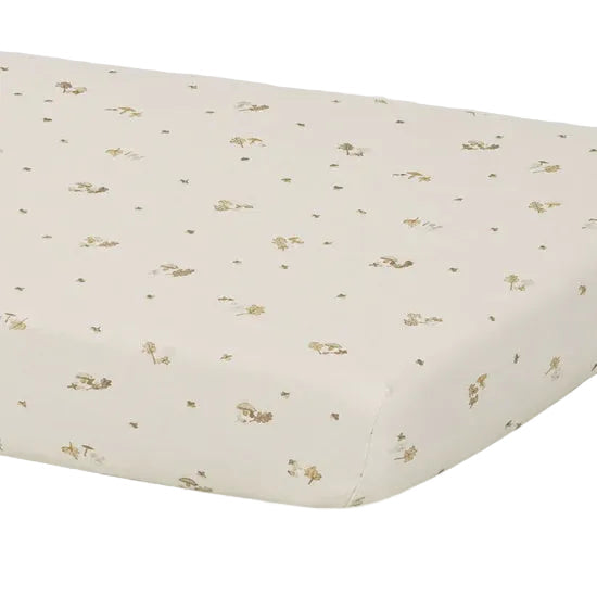 Bamboo Crib Sheet Woodland | Quincy Mae