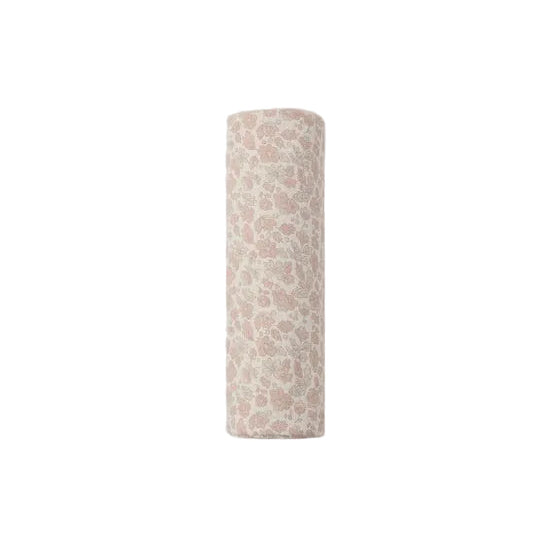 WOVEN SWADDLE PINK BLOSSOM - IVORY | Quincy Mae