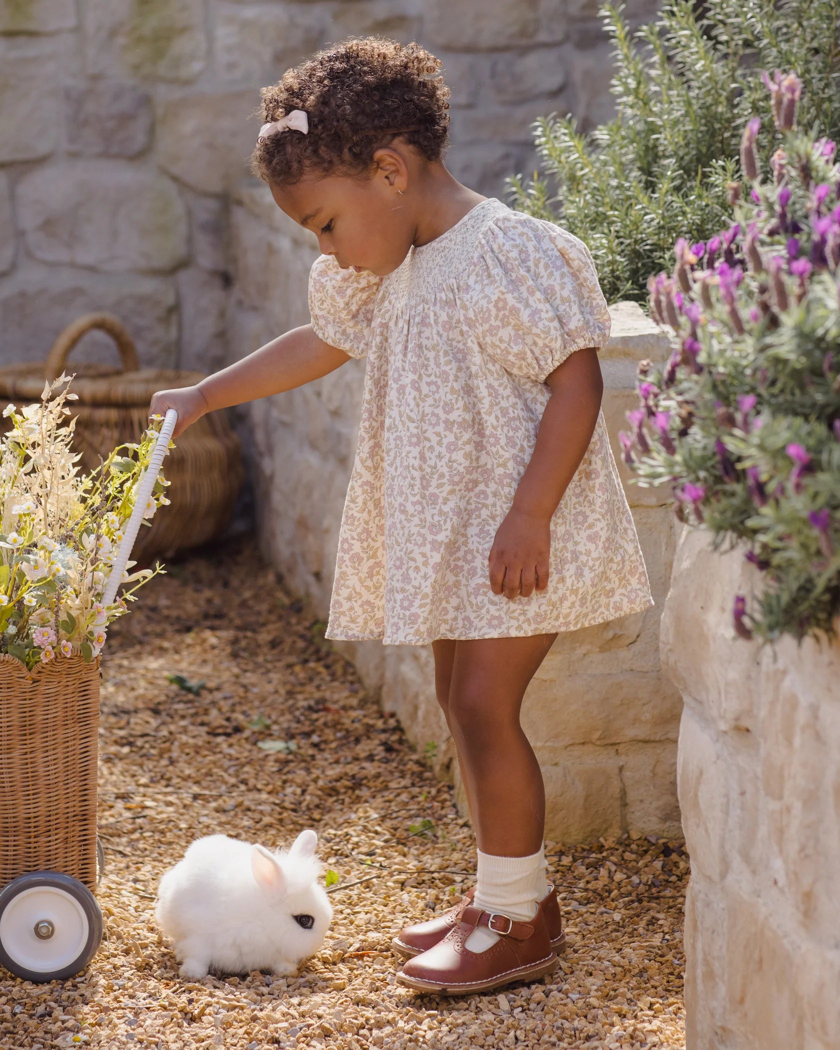 Carina Dress - Dahlia - Natural | Quincy Mae