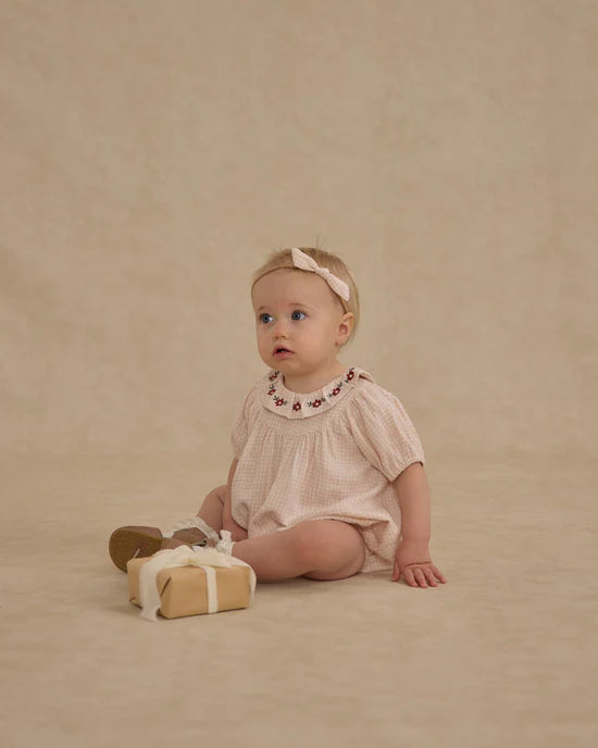LULA ROMPER || PETAL GINGHAM | Rylee + Cru