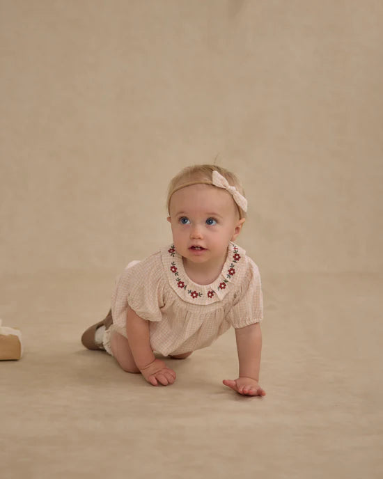 LULA ROMPER || PETAL GINGHAM | Rylee + Cru