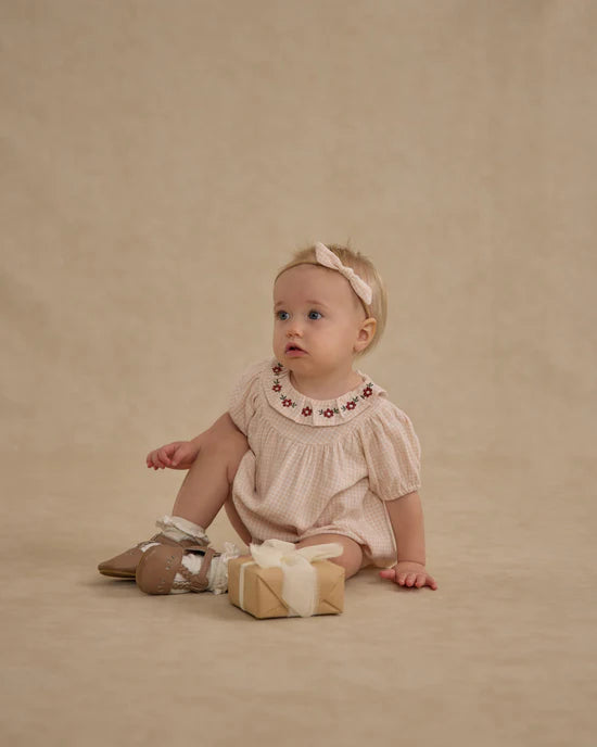 LULA ROMPER || PETAL GINGHAM | Rylee + Cru
