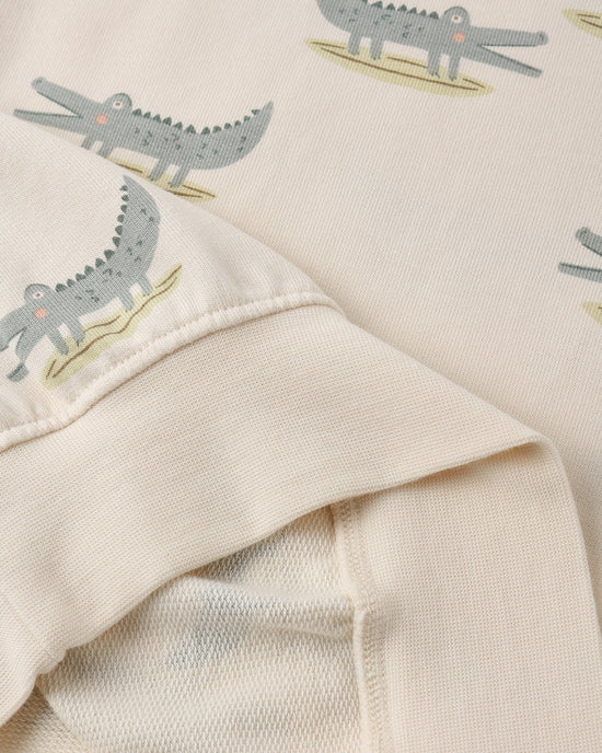 Relaxed Sweatshirt - Alligators - Natural | Rylee + Cru