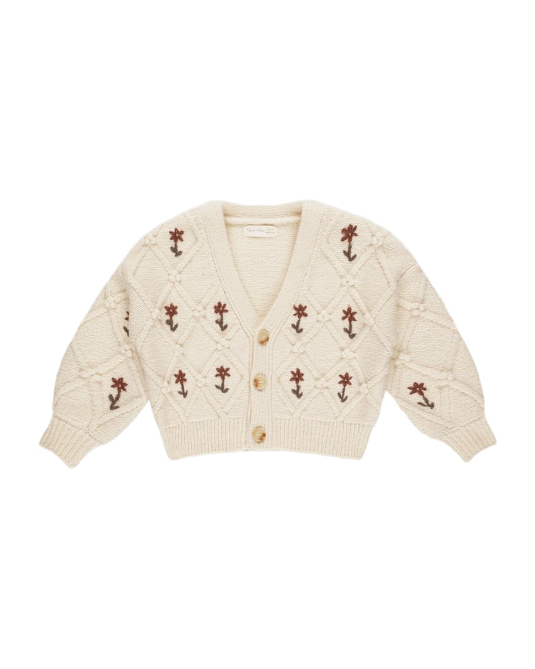 Boxy Cardigan || Winter Floral Embroidery | Rylee + Cru