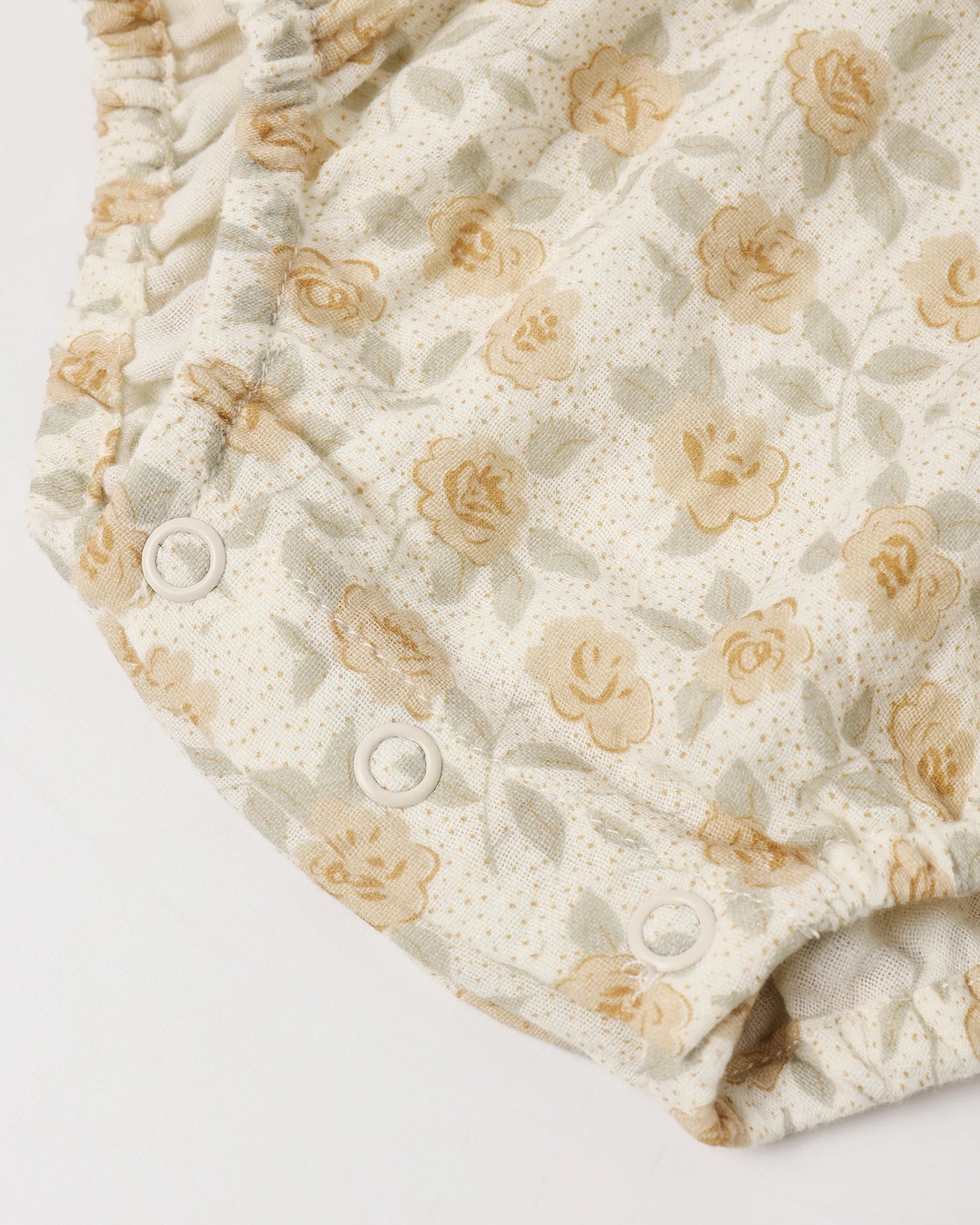 Roxy Romper - Yellow Floral - Ivory | Rylee + Cru