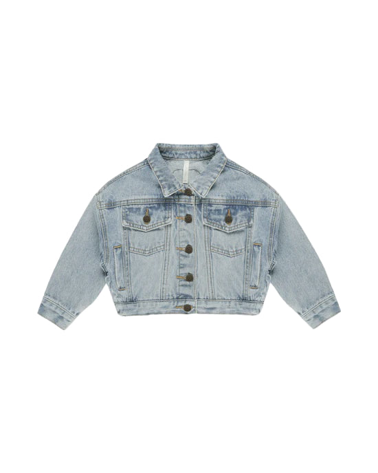 Denim Jacket || Light Washed Denim | Rylee + Cru