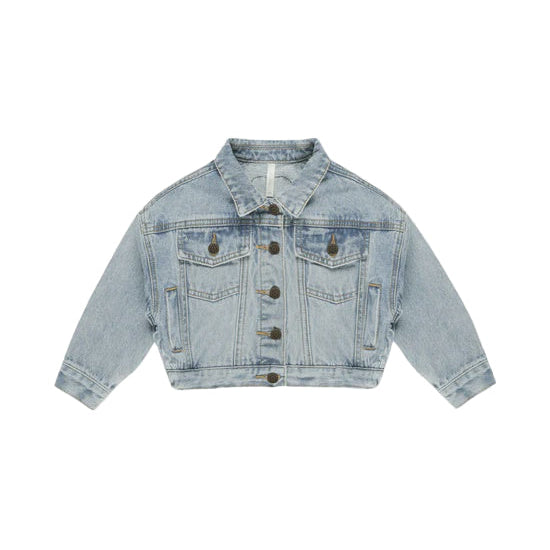 Denim Jacket || Light Washed Denim | Rylee + Cru