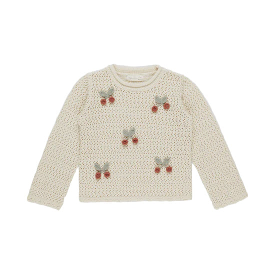 Crochet Knit Pullover || Cherries | Rylee + Cru