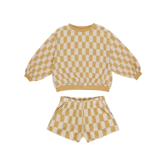 Summer Terry Set || Marigold Check | Rylee + Cru