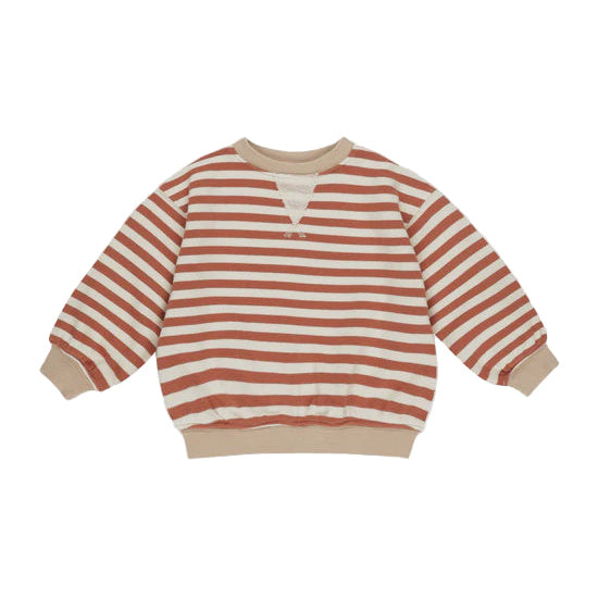 Oversized Crew || Poppy Stripe | Rylee + Cru