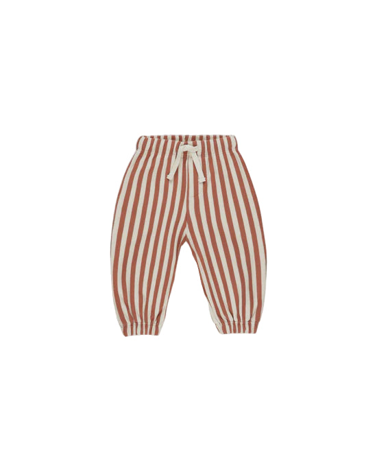 Relaxed Jogger || Poppy Stripe | Rylee + Cru