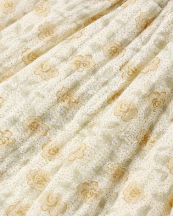 Sutton Dress - Yellow Floral - Ivory | Rylee + Cru